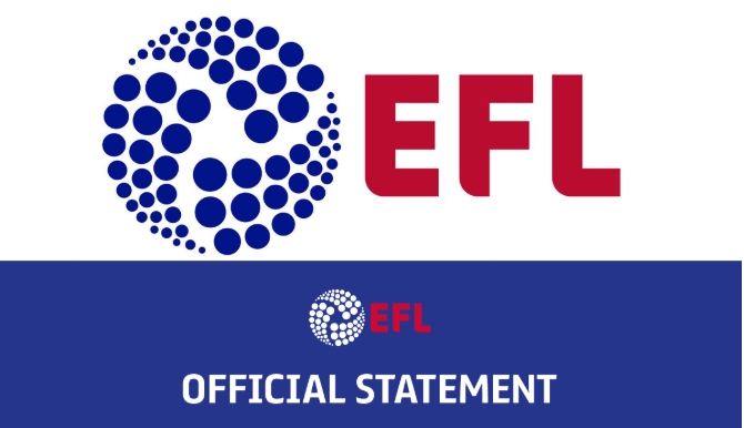 EFL官方：6家英冠俱乐部的8名球员或职工新冠病毒检测呈阳性